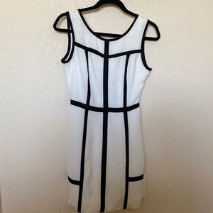 ark&co black/white short dress